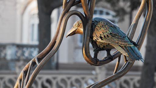 Sculptures of protagonists of the Liepāja Anthem