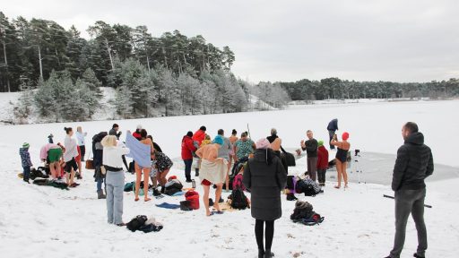 Winter swimming site in Recreational Park Beberliņi