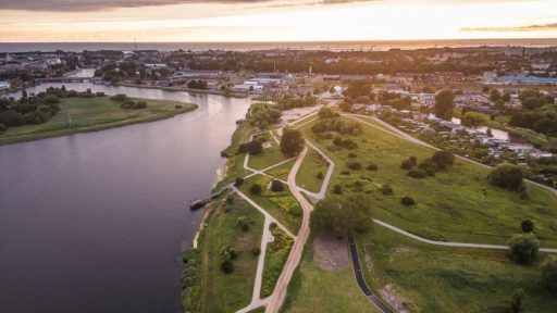 Riedutininkų ir dviratininkų takas Zirgų saloje